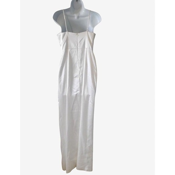 Aidan By Aidan Mattox Surplice  Neckline Slit Gown- US 4 - Picture 3 of 7